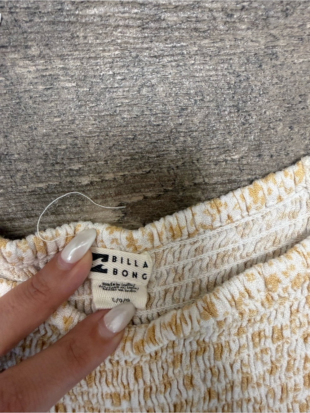 Billabong Cream Midi Dress with Yellow Floral Print - Picture 2 of 2